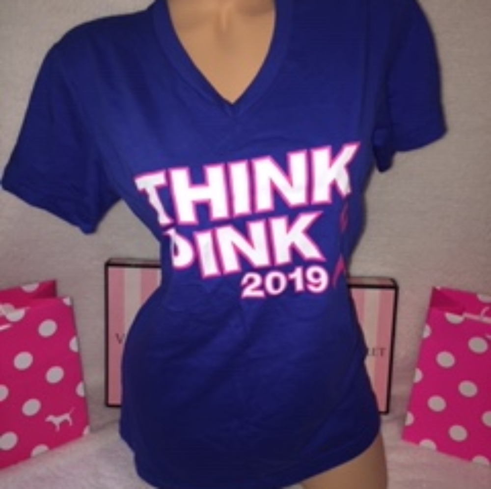 VS Pink Breast Cancer Awarness Shirt Think Pink